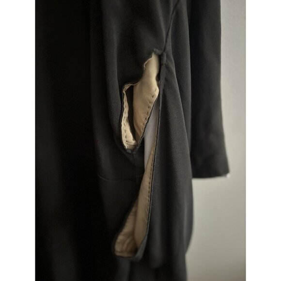 Antique 1920s Flapper Kimono  Robe Art Deco Japanese Floral Silk Hand-Stitched - Picture 10 of 14